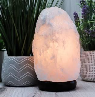 White Salt Lamp