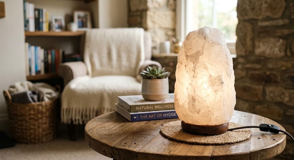 White Salt Lamp