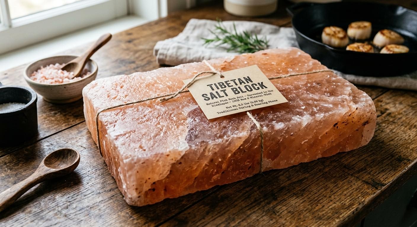 Tibetan salt block for cooking and serving