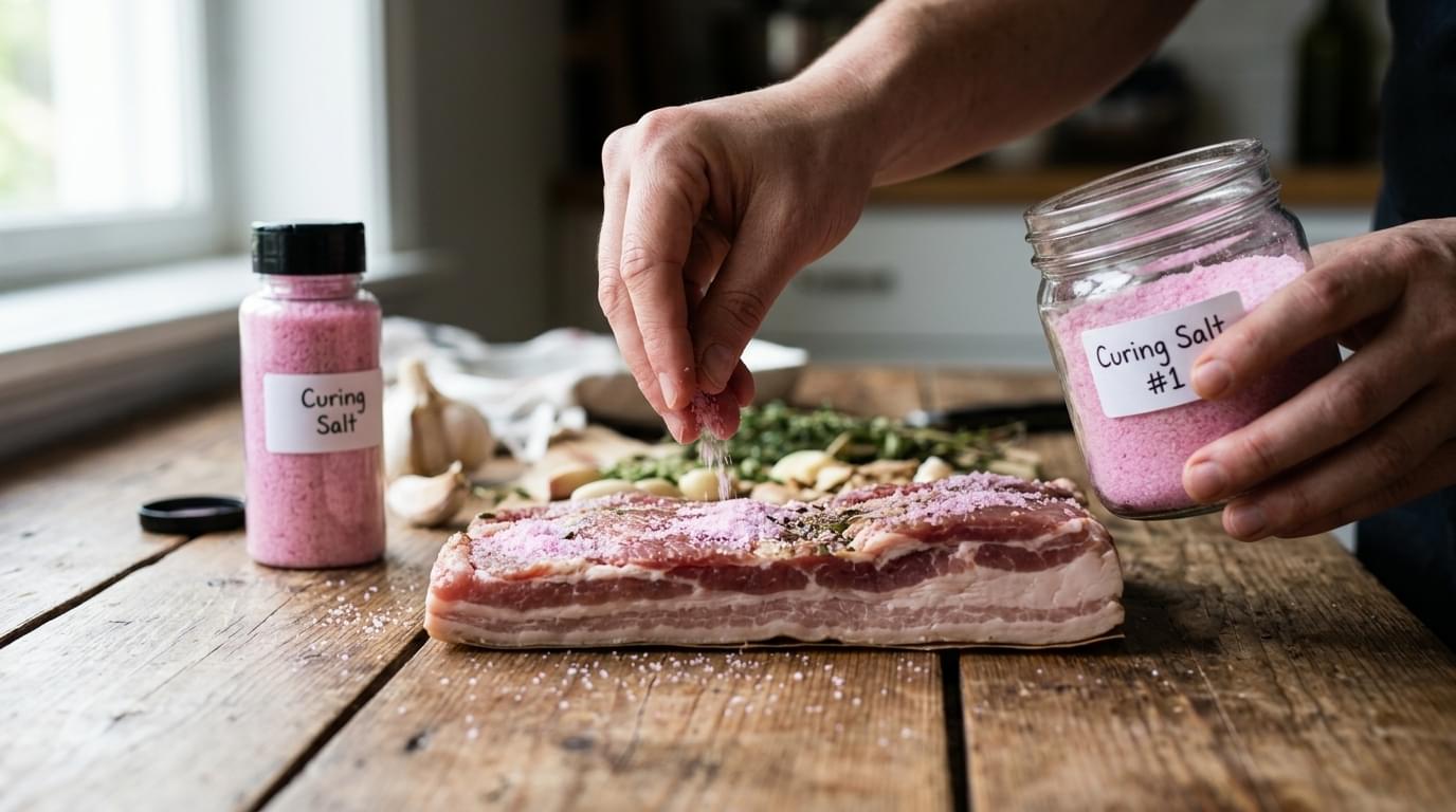 Pink curing salt for meat preservation and food curing